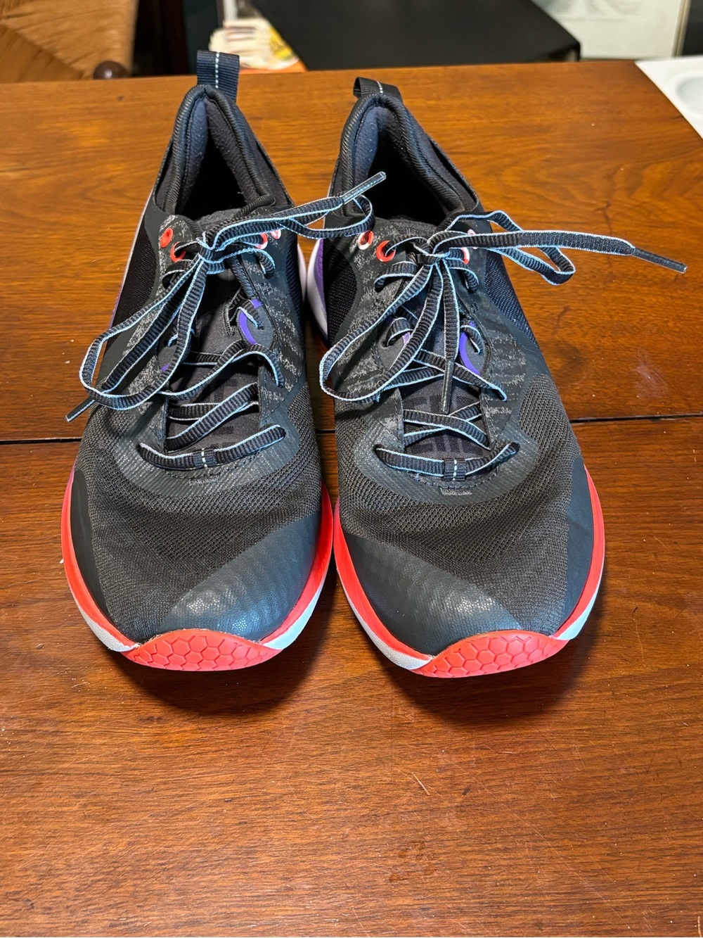 Under Armour HOVR Women’s Low Top Lace-Up Athletic Sneakers Black Purple Red